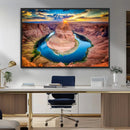Sunset on the Horseshoe Bend Grand Canyon, Horseshoe Bend by MyGreatCanvas | Canvas Wall Art Prints | Photo Prints & Wall Decor