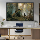 Baby Bears in Forest Wall Art Canvas Print by MyGreatCanvas | Canvas Wall Art Prints | Photo Prints & Wall Decor