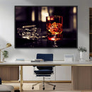 Whiskey and Cigar Canvas – Luxurious Wall Art for Home or