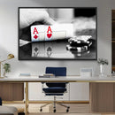 Aces Poker Art Poker Game Wall Art Canvas Print