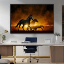 Horse Wall Art Canvas Print, Multi Panel Animal Canvas Print