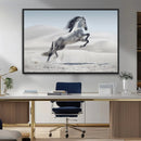 Prancing Horse Desert Large Wall Art Canvas Print – Majestic