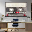 Music Cassette Iconic Wall Art Canvas Print by MyGreatCanvas | Canvas Wall Art Prints | Photo Prints & Wall Decor