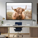 Scottish Serene Highland Cow Canvas Wall Art – Serene