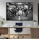American Football Wall Art Canvas Print Framed Stadium Sport