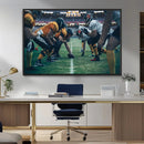 American Football Playing Wall Art Canvas Print by MyGreatCanvas | Canvas Wall Art Prints | Photo Prints & Wall Decor