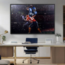 American Football Wall Art Canvas Print, Stadium Sport Wall