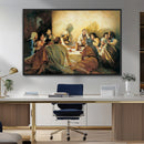 Last Supper Wall Art Canvas Print, Framed Jesus Painting Art