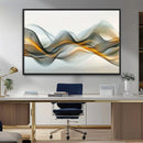 Abstract Wave Canvas Wall Art – Fluid Contemporary Elegance