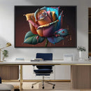 Abstract Rose Wall Art Canvas Print