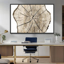 Abstract Wood Tree Ring Wall Art - Ready to Hang Minimalist
