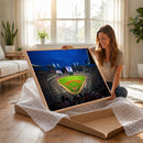 Truist Park Night Game Canvas Art - Atlanta Braves Stadium