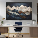 Mountain Wall Art – Modern Geometric Landscape Canvas Print,