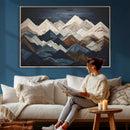 Mountain Wall Art – Modern Abstract Landscape Canvas Print