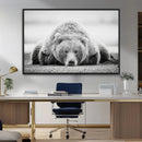 Resting Grizzly Bear Wall Art Canvas Print – Majestic Lazy by MyGreatCanvas | Canvas Wall Art Prints | Photo Prints & Wall Decor