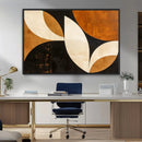 Geometric Abstract Wall Art Canvas Print, Mid Century Modern