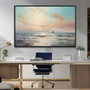 Abstract Ocean Wall Art - Boat Wall Art Canvas Print by MyGreatCanvas | Canvas Wall Art Prints | Photo Prints & Wall Decor