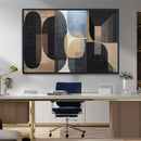 Minimalist Wabi Sabi Abstract Geometric Wall Art Canvas