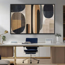 Wabi Sabi Canvas Print - Geometric Abstract Wall Art Canvas