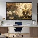 Zen Buddha Wall Art Canvas Print | Peaceful Meditation Decor