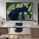 Decadent Girl by Ramon Casas Wall Art Canvas Print, Framed