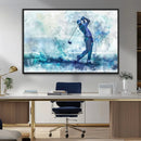 Golf Swing Wall Art Canvas Print - Sports-Inspired by MyGreatCanvas | Canvas Wall Art Prints | Photo Prints & Wall Decor