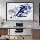 Hockey Player Wall Art Canvas Print - Sports-Inspired
