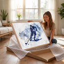 Hockey Player Wall Art Canvas Print - Sports-Inspired