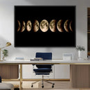 Phases of the Moon Wall Art | Canvas Print for Modern Wall by MyGreatCanvas | Canvas Wall Art Prints | Photo Prints & Wall Decor