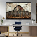 Rustic Barn Wall Art | Farmhouse Wall Decor Canvas Print |