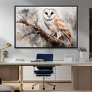 Barn Owl Wall Art | Watercolor Barn Owl Canvas Print | by MyGreatCanvas | Canvas Wall Art Prints | Photo Prints & Wall Decor