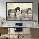 Vintage Horses Wall Art Canvas Print