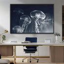 Jellyfish Wall Art Canvas Print, Modern Abstract Jellyfish