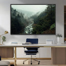 Misty Forest Wall Art | Ready to Hang and Framed | Tranquil