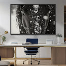 Winter Horse Snow Wall Art Canvas Print