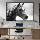 Horse Canvas Print - Winter Horse Snow Wall Art Canvas Print