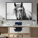 Western Wall Art | Black and White Winter Horse Wall Art | by MyGreatCanvas | Canvas Wall Art Prints | Photo Prints & Wall Decor