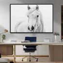 Majestic White Horse Wall Art | Ready to Hang and Framed |