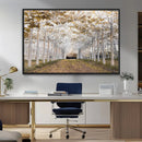 Forest Grove Wall Art | Serene Pathway Canvas Print | Ready
