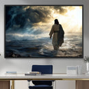 Jesus Walking Water Wall Art – Inspirational Christian