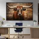 Longhorn Bull Wall Art | Canvas Print | Ready to Hang | by MyGreatCanvas | Canvas Wall Art Prints | Photo Prints & Wall Decor