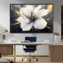 White Flower Wall Art Canvas Print | Ready to Hang |