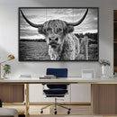 Scottish Highland Cow Canvas Wall Art Farmhouse Decor, by MyGreatCanvas | Canvas Wall Art Prints | Photo Prints & Wall Decor