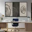 Minimalist Tree Rings Wall Art | Modern Abstract Canvas