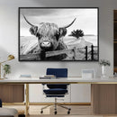 Scottish Highland Cow Wall Art | Rustic Farmhouse Décor |