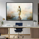 Framed Jesus Walking on Water Wall Art - 3-Panel Christian