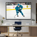 San Jose Sharks Ice Hockey Player Wall Art Canvas Print
