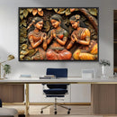 Indian Woman Statue Wall Art Canvas Print