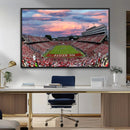 Carter-Finley Stadium Art Sunset Game Triple Canvas Wall Art