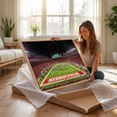 Wisconsin Badgers Football Team Print Canvas- Madison Camp